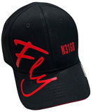 Fly Signature Baseball Hat with Custom Tail Number