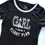 GIRL ON A FLIGHT PLAN T-shirt