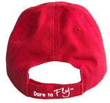 RED DTF SIGNATURE BASEBALL HAT
