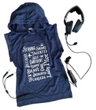 Lady Pilot Sleeveless Hoodie