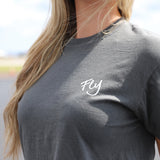 Fly Dark Grey Crop Top