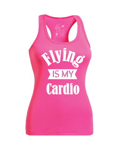 Flying is my Cardio Racerback Tank Top
