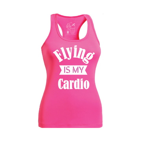 Flying is my Cardio Racerback Tank Top