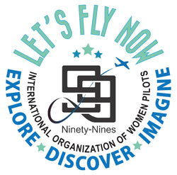 Let's Fly Now Ninety-nines Discovery Flight program sponsored by Dare to Fly Fashion Apparel and the King Schools